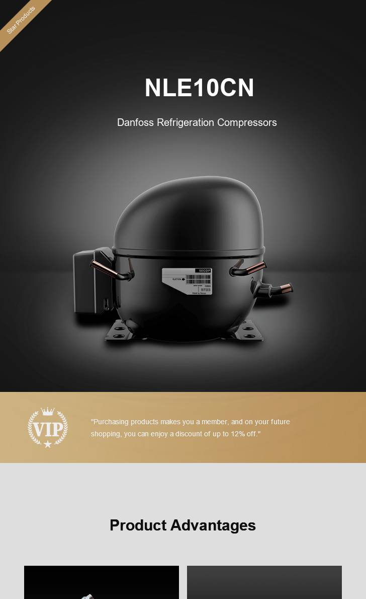Danfoss Compressor NLE10CN, technical parameters pdf, structure diagram
